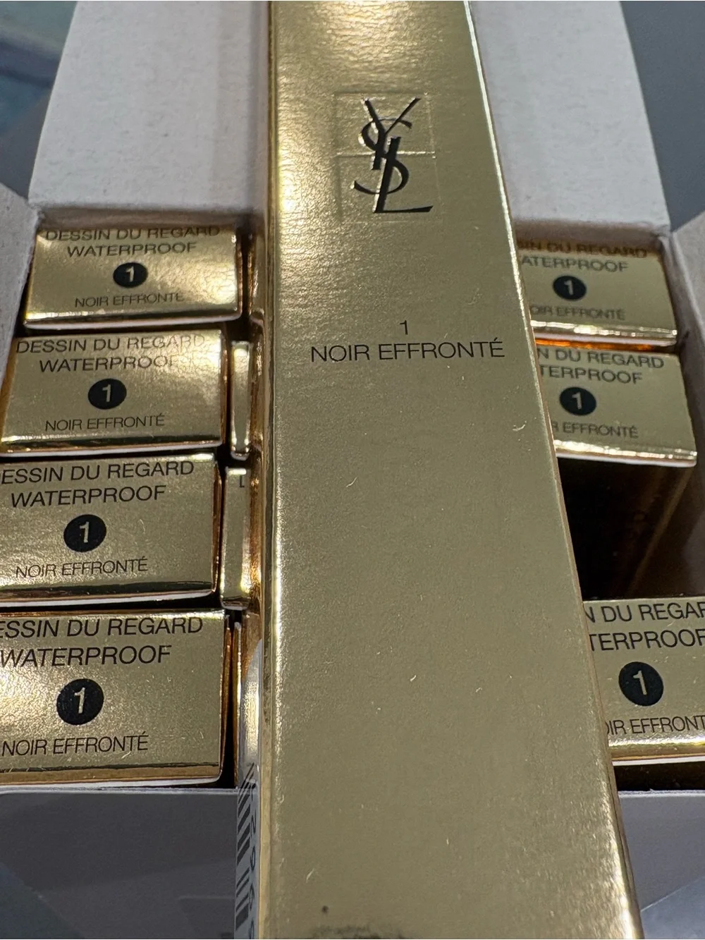 YSL Black Eyeliner Case Pack of 12 Waterproof Full size